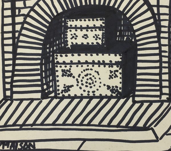 Paris, France Original Art - Ink - Paris Life, C.1985