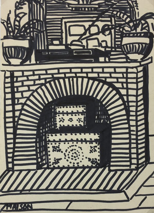 Paris, France Original Art - Ink - Paris Life, C.1985