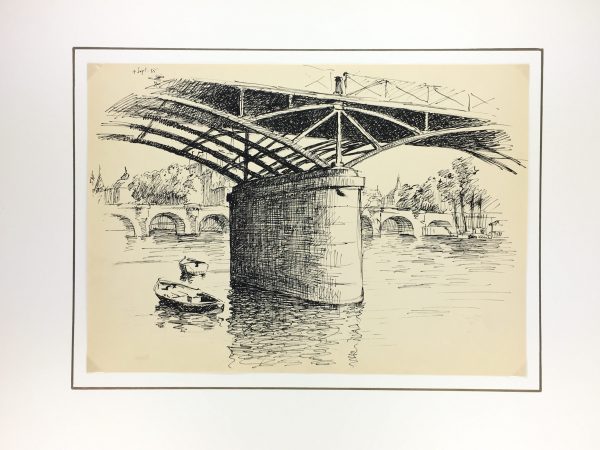 Paris, France Original Art - Port des Arts, Andre Lafond, 1955