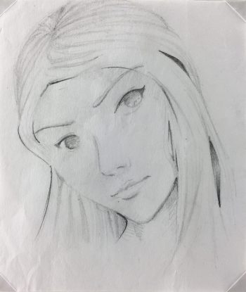 Portraits Original Art - Mi Vision , Aida Correa , 2012