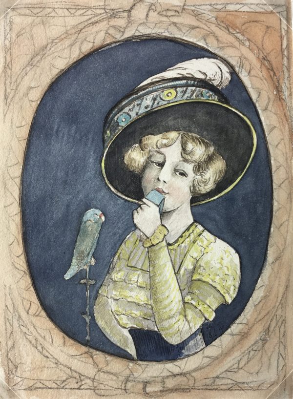Portraits Original Art - Southern Belle, Les Voluptes, C.1890