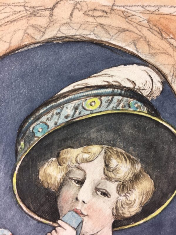 Portraits Original Art - Southern Belle, Les Voluptes, C.1890