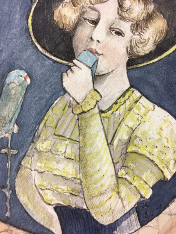 Portraits Original Art - Southern Belle, Les Voluptes, C.1890