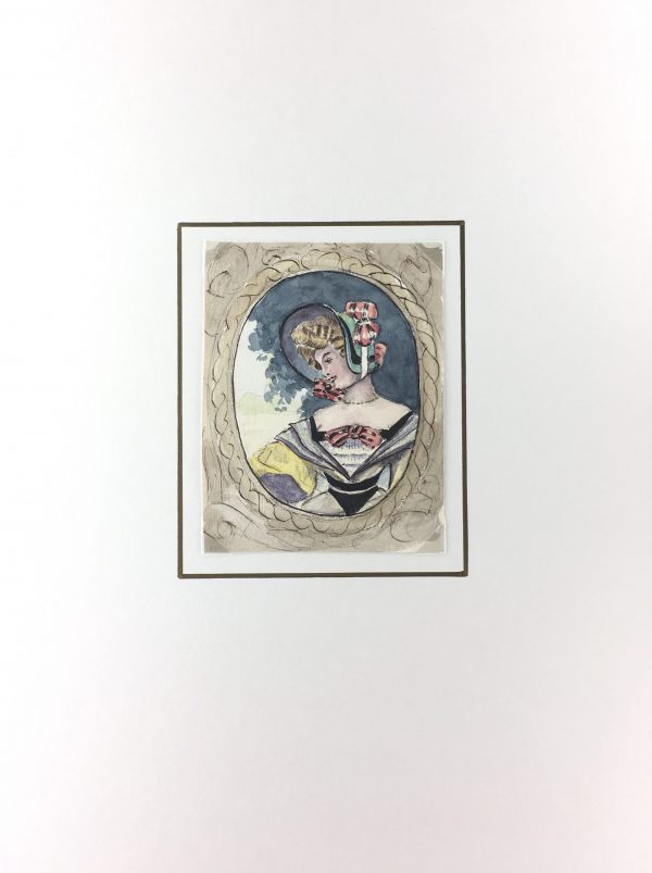 Portraits Original Art - Southern Belle, Les Voluptes, C.1890