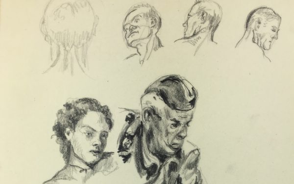 Portraits Original Art - Drawings, Werner Bell (1895-78), C.1960