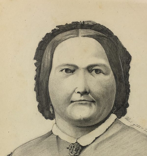 Portraits Original Art - Portrait, E. Wollenweber, 1873