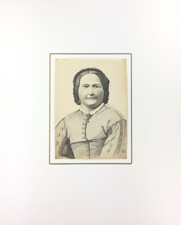Portraits Original Art - Portrait, E. Wollenweber, 1873