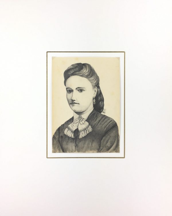 Portraits Original Art - Portrait, E. Wollenweber, 1873
