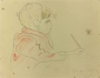 Portraits Original Art - Writing, Gabriel Spat(1890-1967), 1934
