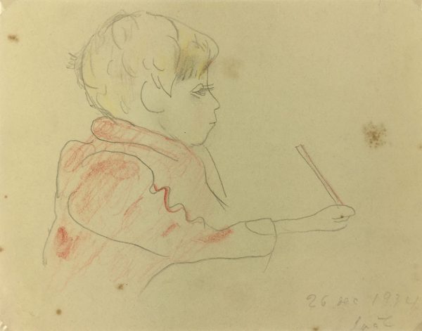 Portraits Original Art - Writing, Gabriel Spat(1890-1967), 1934
