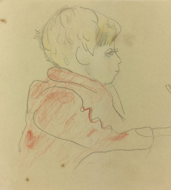 Portraits Original Art - Writing, Gabriel Spat(1890-1967), 1934
