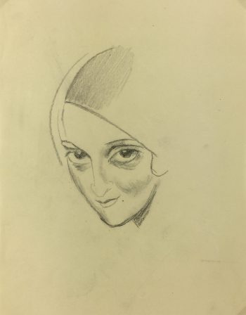 Portraits Original Art - Le Regard, Gabriel Spat, C.1930