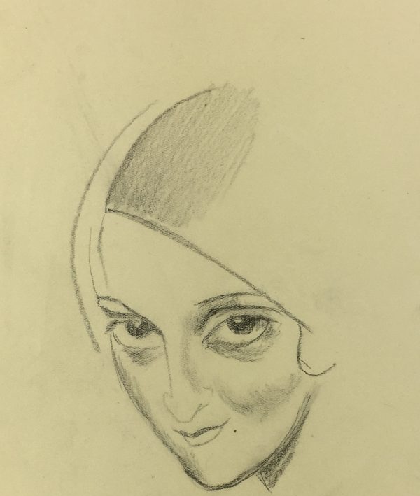 Portraits Original Art - Le Regard, Gabriel Spat, C.1930