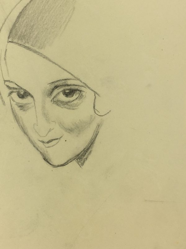 Portraits Original Art - Le Regard, Gabriel Spat, C.1930
