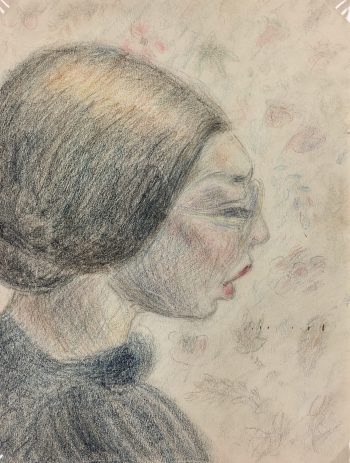 Portraits Original Art - La Melancolie, Gabriel Spat (1890-1967), C.1930