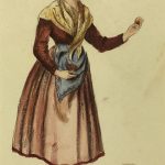 Portraits Original Art - Woman with Fruit, G. Buckley, C.1930