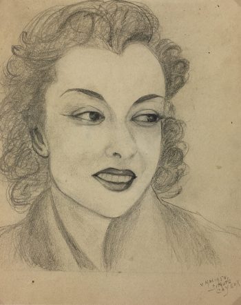Portraits Original Art - Portrait, Cayeux, 1954