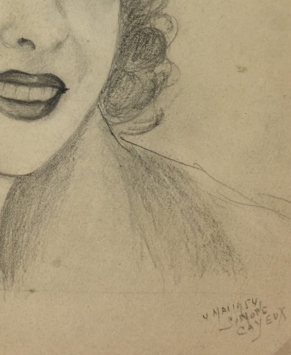 Portraits Original Art - Portrait, Cayeux, 1954