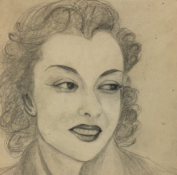 Portraits Original Art - Portrait, Cayeux, 1954