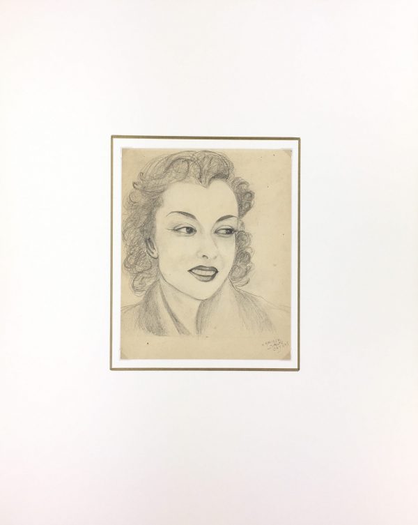 Portraits Original Art - Portrait, Cayeux, 1954