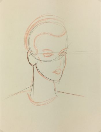 Portraits Original Art - Sketch, C.1980
