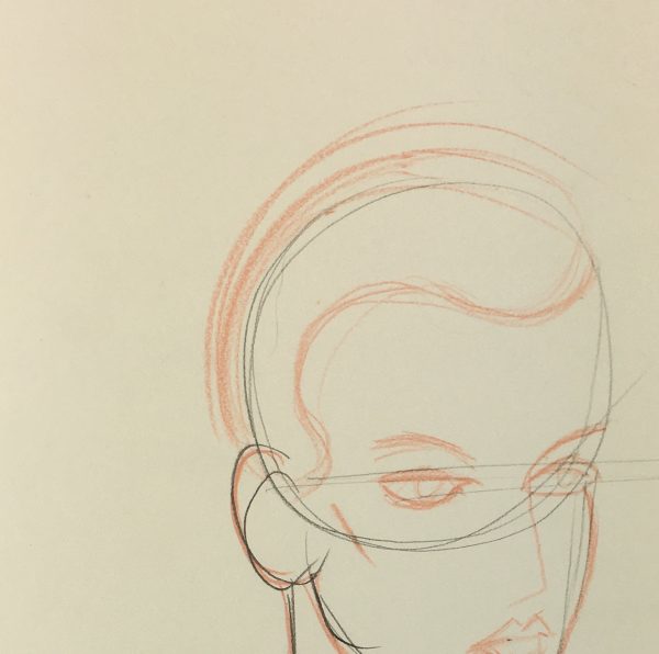 Portraits Original Art - Sketch, C.1980