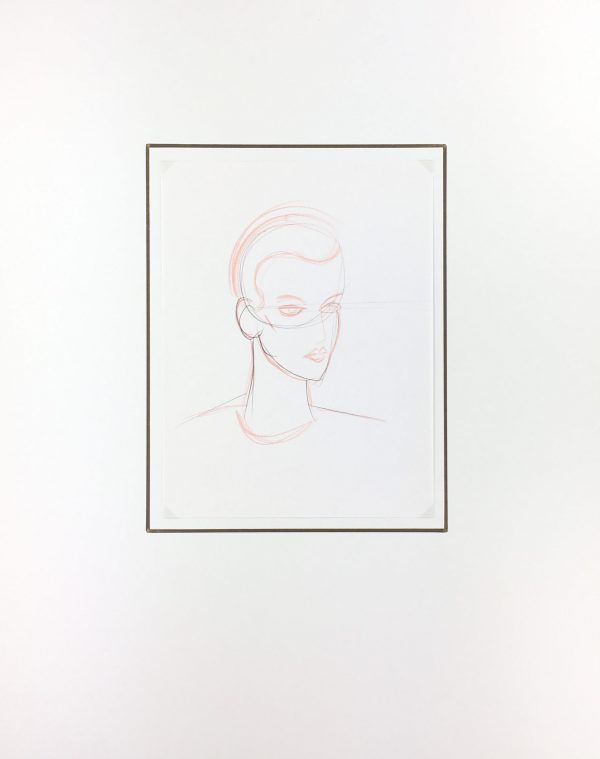 Portraits Original Art - Sketch, C.1980