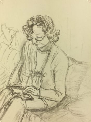 Portraits Original Art - Reader, C.1970