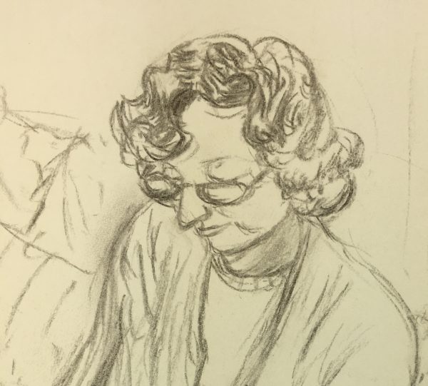Portraits Original Art - Reader, C.1970