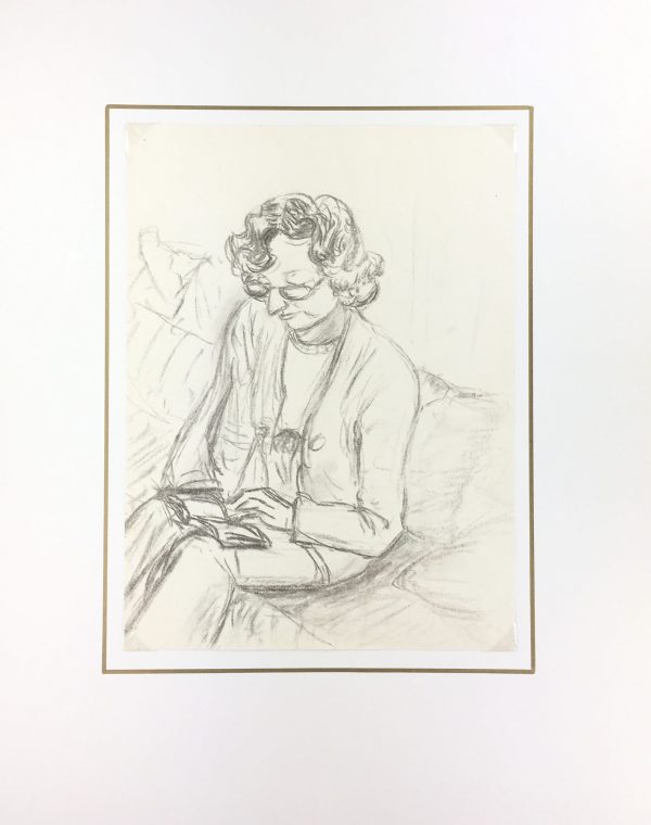 Portraits Original Art - Reader, C.1970