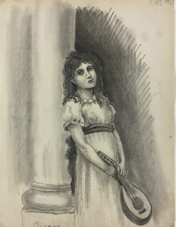 Portraits Original Art - Young Lady, C.1892