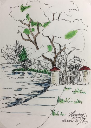 Rivers Original Art - Pen & Ink - Ammersee, 2002