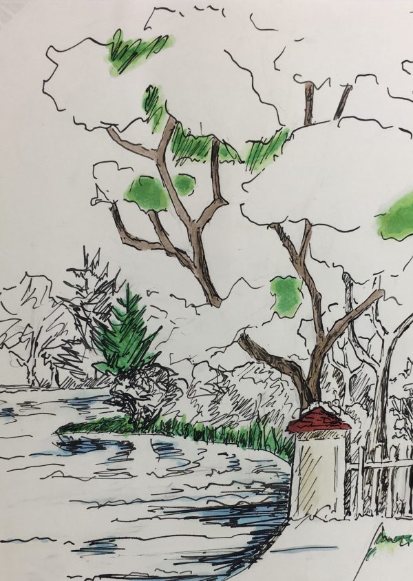 Rivers Original Art - Pen & Ink - Ammersee, 2002