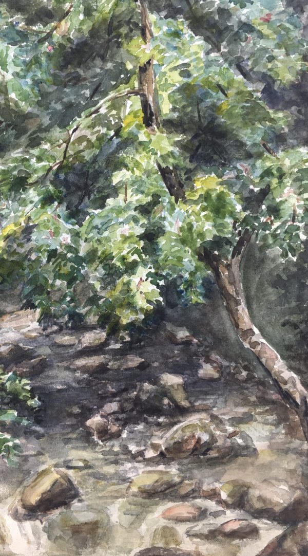 Rivers Original Art - Creekside, French, C.1940
