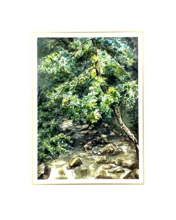 Rivers Original Art - Creekside, French, C.1940