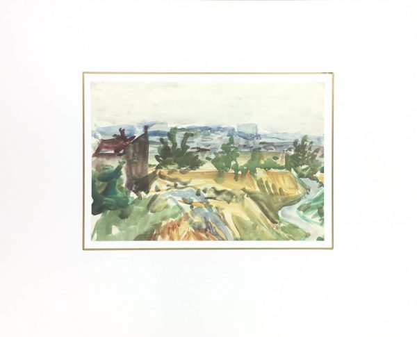 Rivers Original Art - Ladscape, French, C.1930