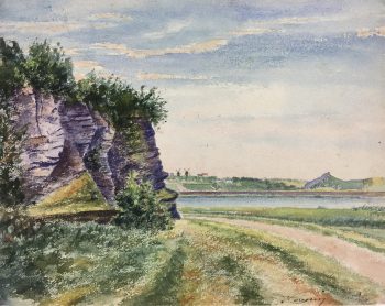Rivers Original Art - River Path, Houssin, 1899