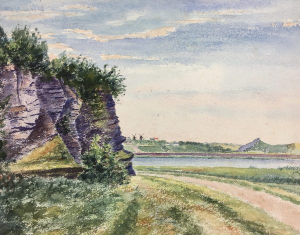 Rivers Original Art - River Path, Houssin, 1899