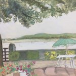 Rivers Original Art - Gouche - River Scene, C.1930