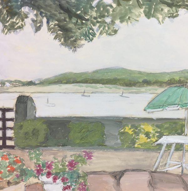 Rivers Original Art - Gouche - River Scene, C.1930