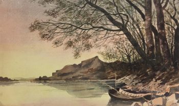 Rivers Original Art - Quiet Dusk, C.1940