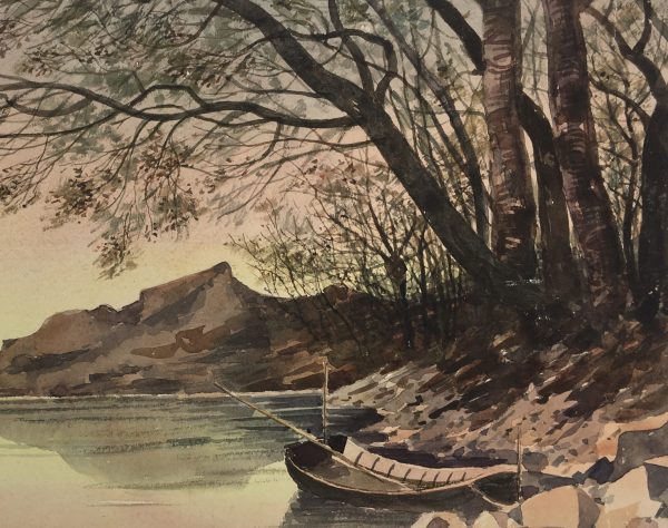 Rivers Original Art - Quiet Dusk, C.1940