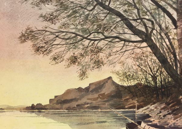 Rivers Original Art - Quiet Dusk, C.1940
