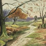 Rivers Original Art - Souls Bois, M. Balestié, C.1930
