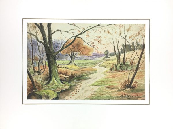 Rivers Original Art - Souls Bois, M. Balestié, C.1930