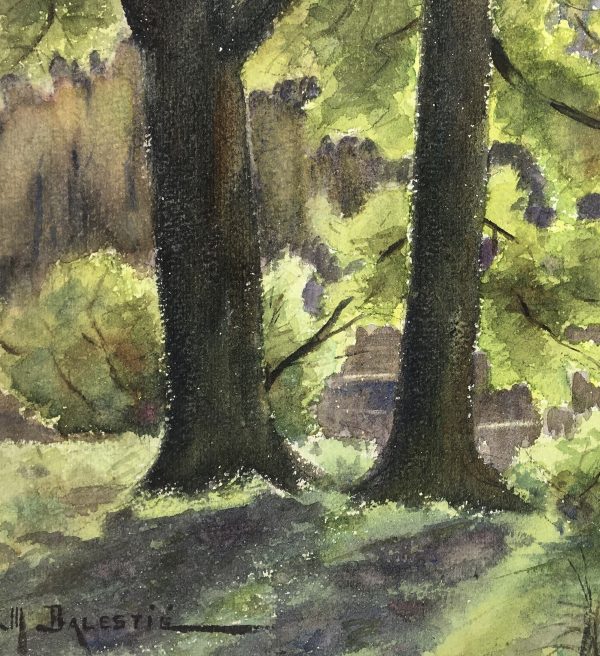 Rivers Original Art - Souls Bois, M. Balestié, C.1930