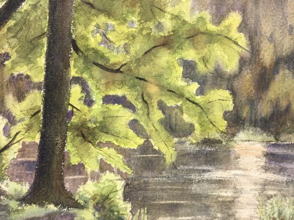 Rivers Original Art - Souls Bois, M. Balestié, C.1930