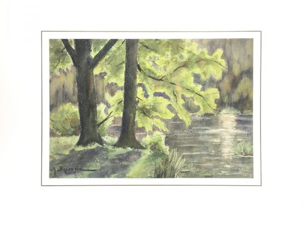 Rivers Original Art - Souls Bois, M. Balestié, C.1930