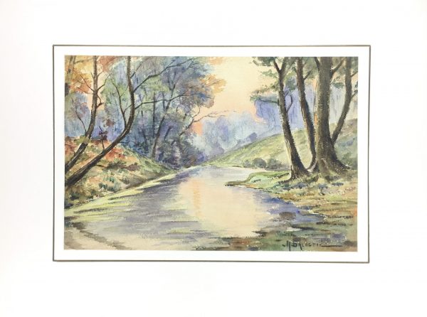 Rivers Original Art - Souls Bois, M. Balestié, C.1930