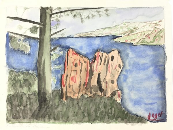 Seascapes Original Art - Piana Corsica, Doget, C.1970